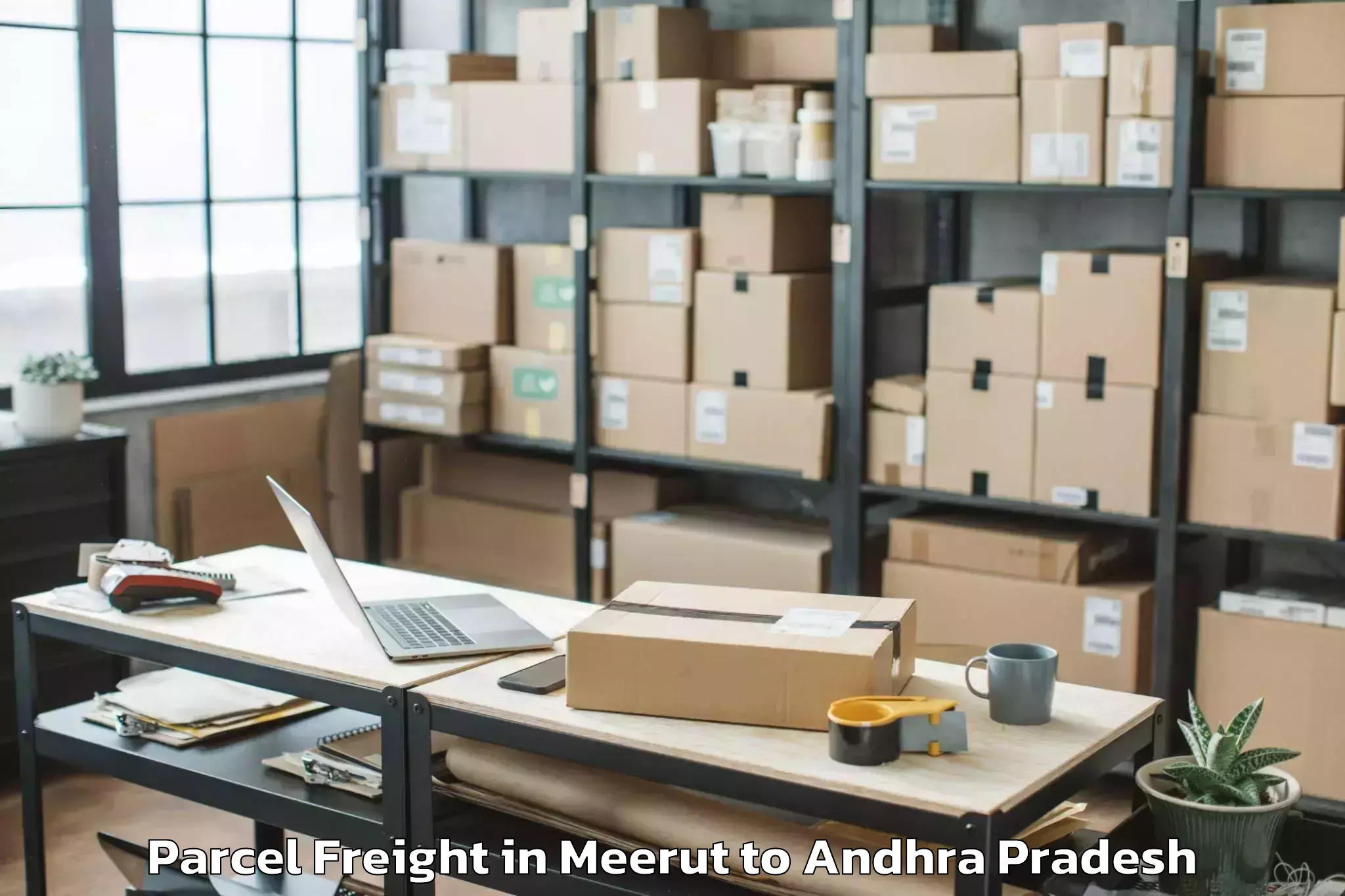 Easy Meerut to Peapally Parcel Freight Booking